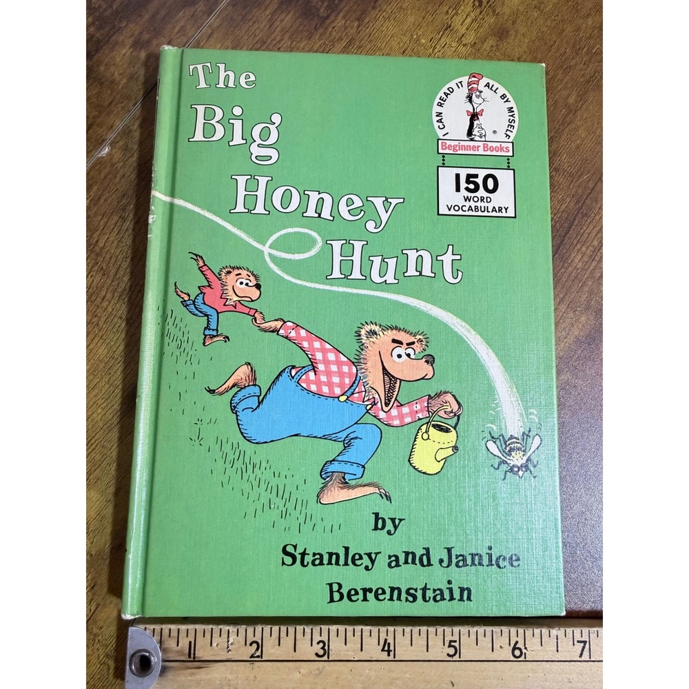 Berenstain Bears Big Honey Hunt Book Kids 1962 Book Club Edition